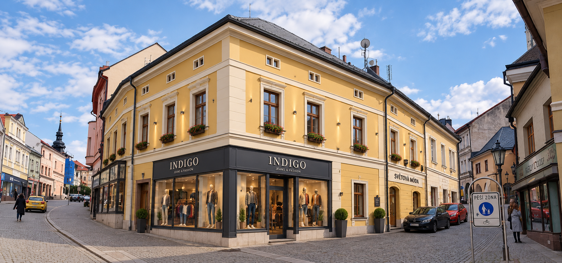 Vizualizace možné rekonstrukce domu Široká 120